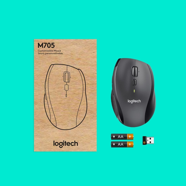 Mysz Logitech M705 Marathon Wireless Anthracite (910-006034) - obraz 9