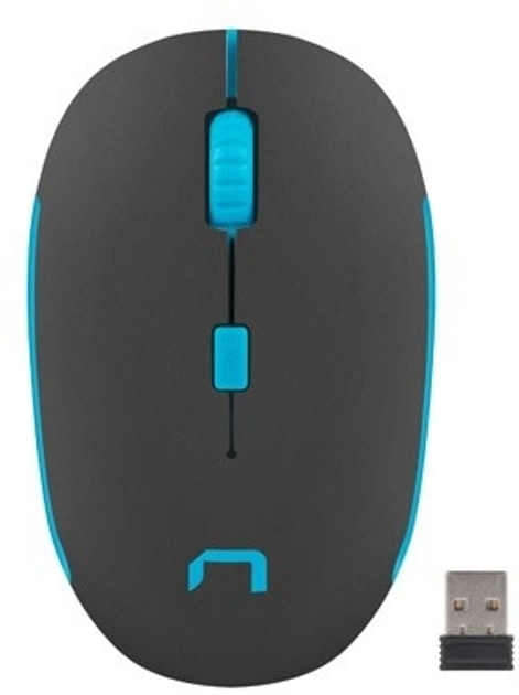 Mysz Natec Martin Wireless Czarno-Niebieska (NMY-1190) - obraz 1