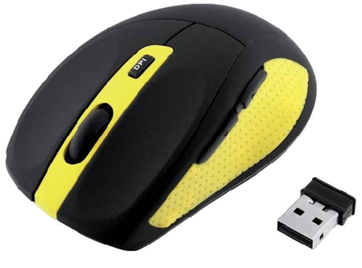 Миша Ibox Bee2 Pro Wireless Black/Yellow (IMOS604W) - зображення 1
