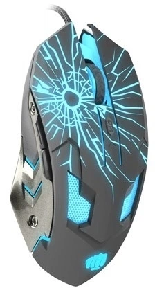 Mysz Natec Fury Gladiator USB Niebieska/Czarna (NFU-0870) - obraz 3