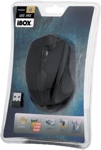 Mysz Ibox i005 Pro Wireless Czarna (IMLAF005W) - obraz 4