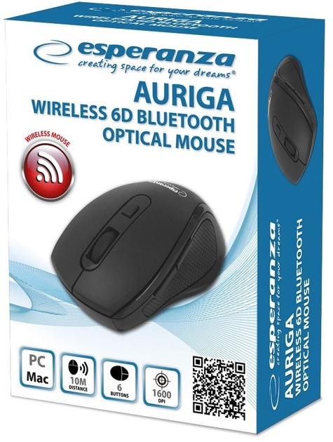Mysz Esperanza Auriga 6D Bluetooth czarna (EM128K) - obraz 2