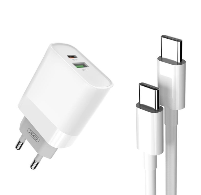 Сетевое зарядное устройство XO L64 18W FAST EU QC3.0+PD FAST charger ...