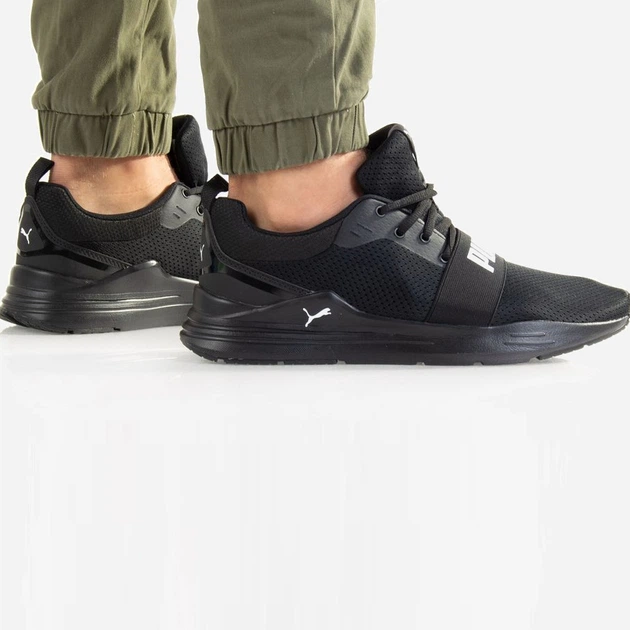 Buty sportowe męskie z siatki na platformie do kostki lekkie Puma Wired Run 37301501 42.5 (8.5 UK) 27.5 cm Czarne (4062453108500) - obraz 5