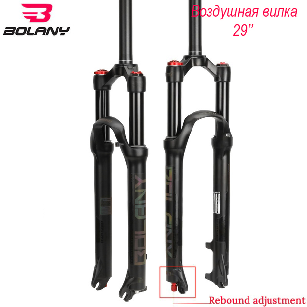Вилка BOLANY Air Solo 29 хід 100мм 1-1/8" повітряна, амортизаційна ...