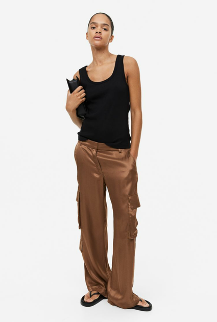 Жіночі штани карго H&M (55968) XS Коричневі - Фото 6 Жіночі штани карго H&M (55968) XS Коричневі - изображение 6