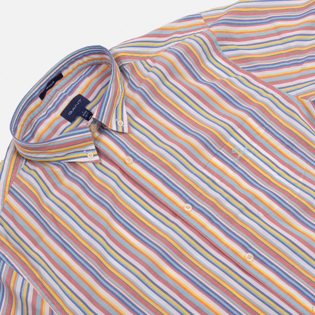 Koszula GANT Bc Summer Stripe Reg Bd 3026430 M Aqua (7325705708079) - obraz 3