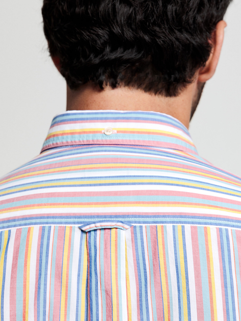 Koszula GANT Bc Summer Stripe Reg Bd 3026430 M Aqua (7325705708079) - obraz 5