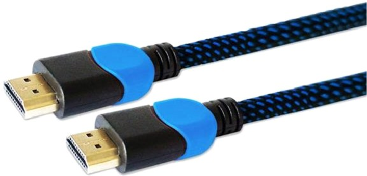 Кабель Savio GCL-02 HDMI v2.0, 1.8 м Blue - зображення 2