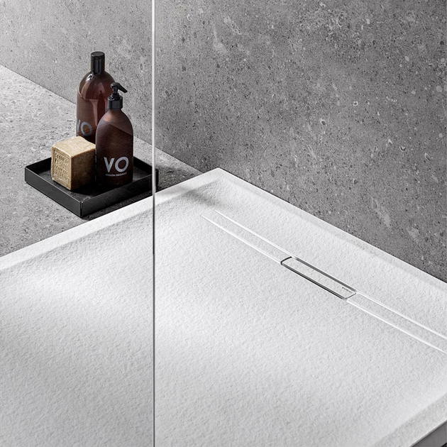 Душовий піддон Geberit Sestra 160 х 80 х h4 см, білий/структурований 550.258.00.2 - зображення 4