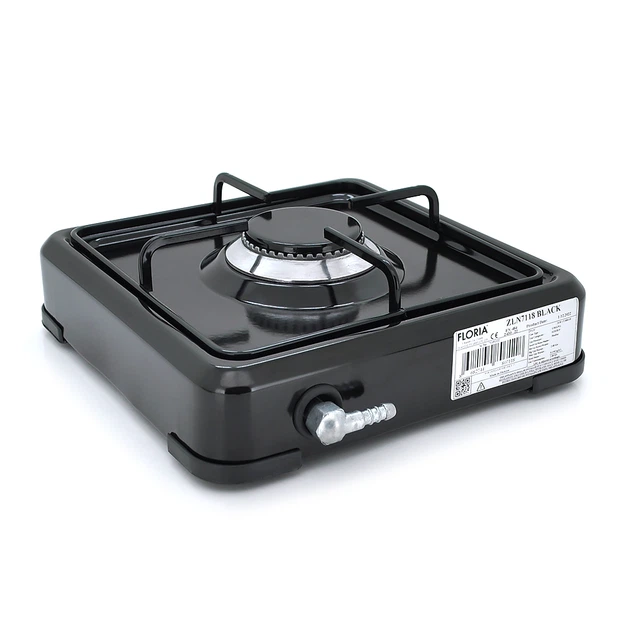 Газова плита Floria ZLN7118, 1 комфорка, Black - изображение 2