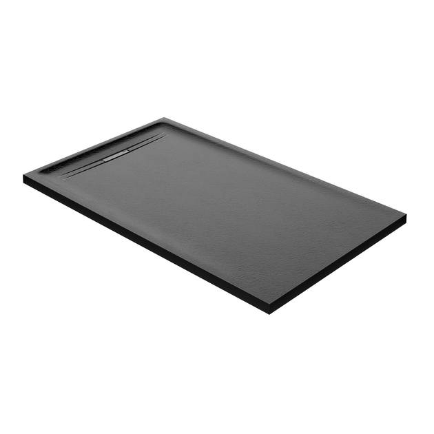 Душевой поддон Geberit Sestra 100 х 70 х h4 см, графит/структурированный 550.223.00.2 - изображение 1
