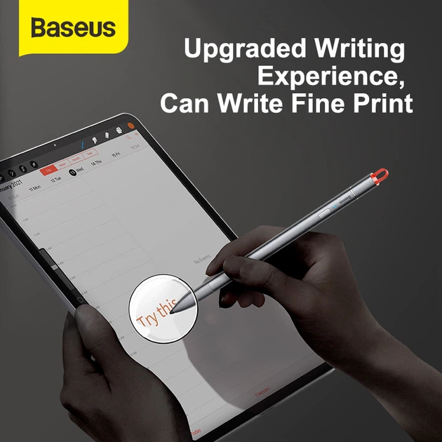 Стилус для iPad планшета BASEUS Square Line Capacitive Stylus pen. Grey - Фото 2 Стилус для iPad планшета BASEUS Square Line Capacitive Stylus pen. Grey - изображение 2