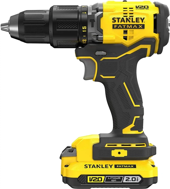 Wiertarko-wkrętarka udarowa bezszczotkowa akumulatorowa Stanley FATMAX SFMCD715D2K - obraz 2