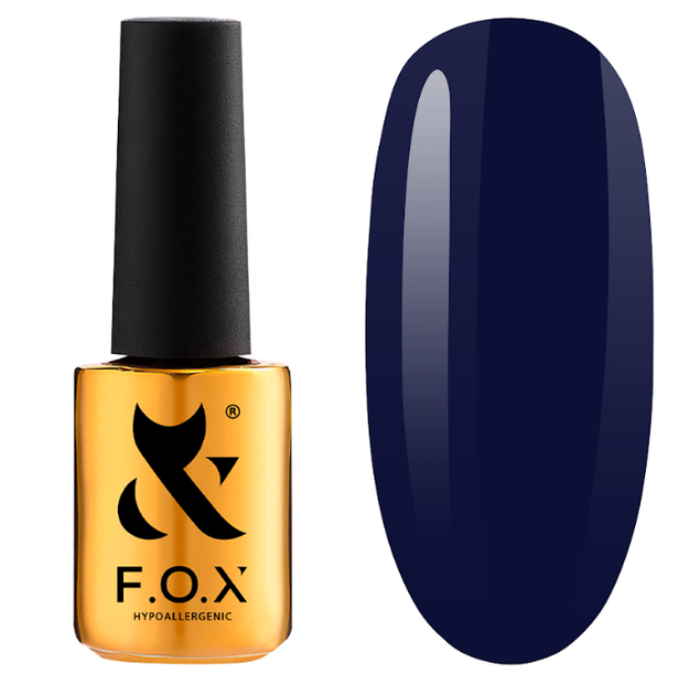 Гель-лак F.O.X. Spectrum Gel Vinyl 128 темно-синій 7 мл - Фото 1 Гель-лак F.O.X. Spectrum Gel Vinyl 128 темно-синій 7 мл - зображення 1