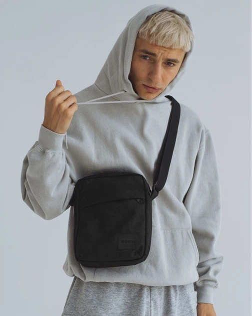 Сумка Rooh Messenger City Bag Поліестер Чорна - зображення 4