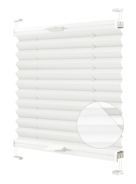 Жалюзи-плиссе Wenster тканевые Cosimo One VSM1 Fusion 1 55х170 см Белый ...