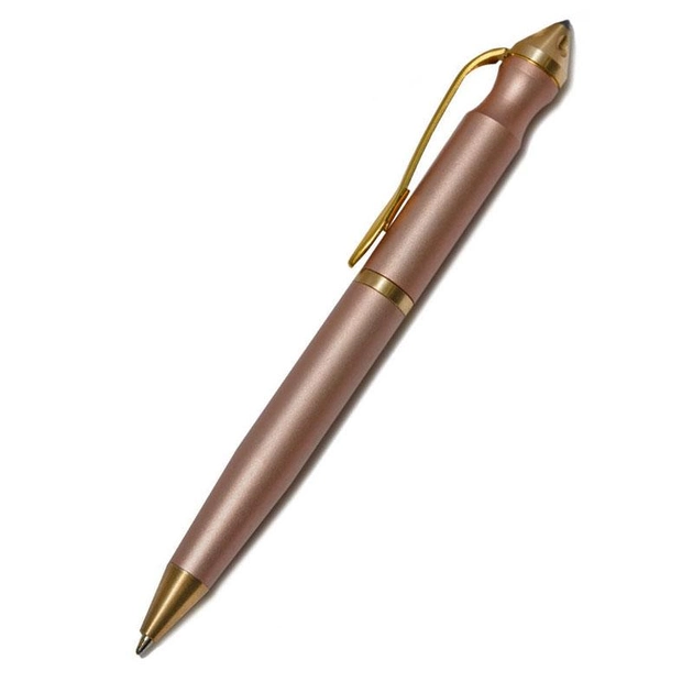 Тактическая Ручка Tactical Pen "Gold tip" со Стеклорезом Розовая - изображение 1
