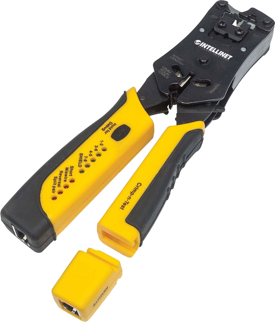 Інструмент для обтискача Intellinet Intellinet RJ45/RJ11/RJ12/RJ22, з тестером (766623780124) - зображення 6