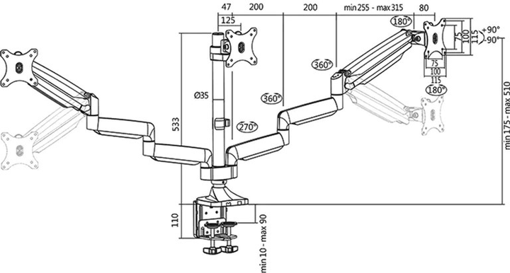 Uchwyt Logilink BP0052 (4052792048001) - obraz 6