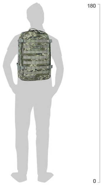 Рюкзак військовий тактичний Bagland 29 л Піксель (0063290) - зображення 2