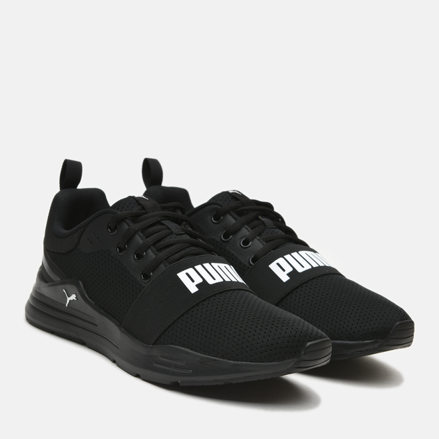 Buty sportowe męskie z siatki na platformie do kostki lekkie Puma Wired Run 37301501 42.5 (8.5 UK) 27.5 cm Czarne (4062453108500) - obraz 2