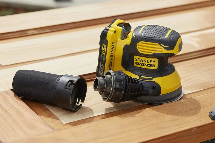 Шліфмашина ексцентрикова акумуляторна безщіткова Stanley FATMAX SFMCW220B без акумулятора та зарядного пристрою - зображення 3