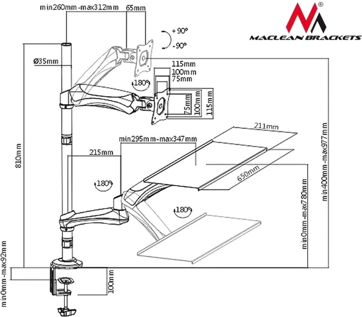 Wspornik Maclean MC-681 (5902211102656) - obraz 10