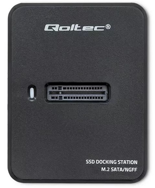 Док-станція Qoltec для SSD M.2 SATA Black - зображення 2