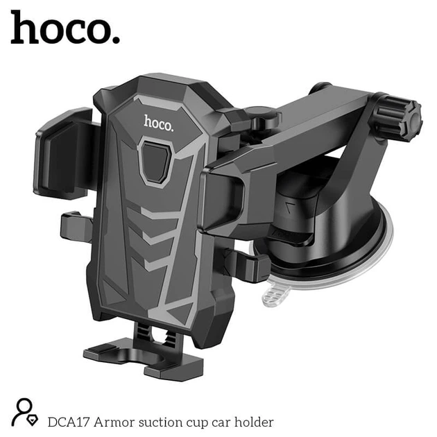 Автомобильный держатель на панель, лобовое стекло для телефона HOCO DCA17 |4-7"| Черный - Фото 10 Автомобильный держатель на панель, лобовое стекло для телефона HOCO DCA17 |4-7"| Черный - изображение 10