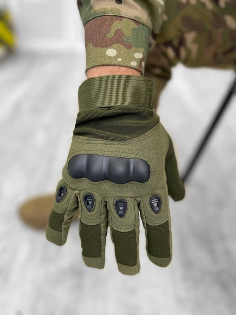 Тактичні рукавички grip (зимові) олива XL - зображення 1