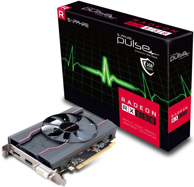 Sapphire PCI-Ex Radeon 550 Pulse 2GB GDDR5 (64bit) (1206/7000) (DVI-D, HDMI, DisplayPort) (11268-21-20G) - obraz 5
