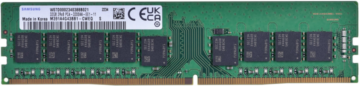 Оперативна пам'ять Samsung DDR4-3200 32768MB PC4-25600 ECC (M391A4G43BB1-CWE) - зображення 1
