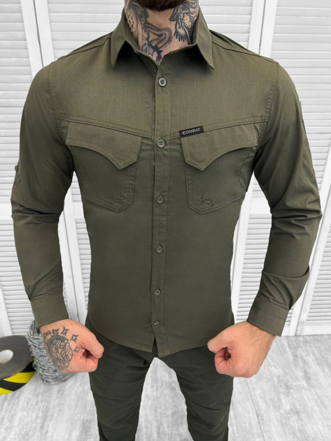 Тактична сорочка Tactical Duty Shirt Olive Elite S - зображення 1