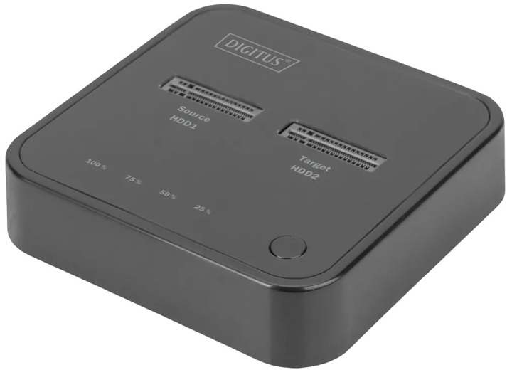 Док-станція Digitus Dual для M.2 NVMe SSD USB Type-C 3.2 Black (DA-71545) - зображення 1
