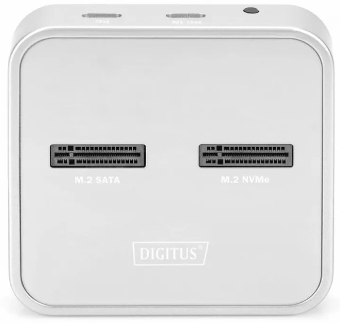 Stacja dokująca Digitus do M.2 NVMe SATA SSD USB Type-C 3.2, srebrna (DA-71546) - obraz 5