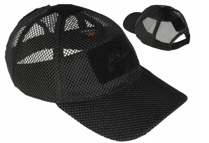Бейсболка тактична Helikon-tex® сітка BBM MESH Cap Black (CZ-BBM-PO-01) - изображение 2