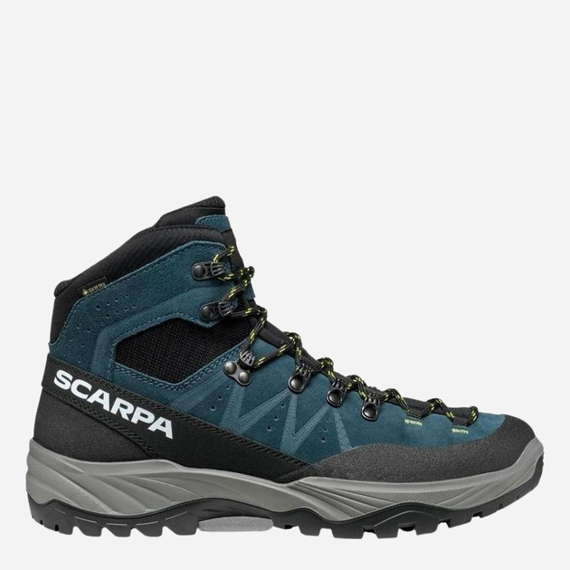 Акція на Чоловічі черевики для трекінгу високі з Gore-Tex Scarpa Boreas GTX 30023-200-2 41.5 (7 1/2UK) 26.5 см Petrol-Lime від Rozetka