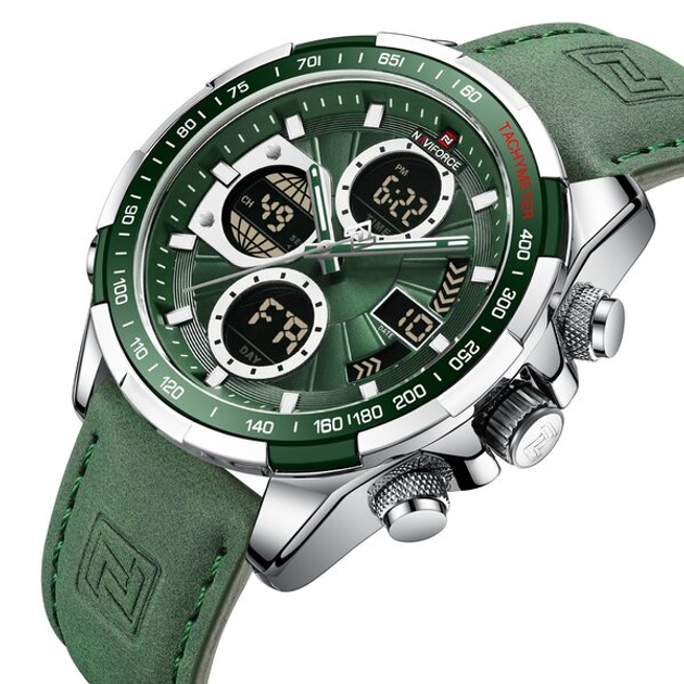 Классические Мужские Часы На Руку Зеленый Naviforce Fly Armygreen ...