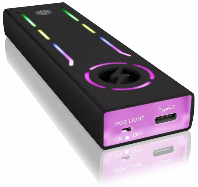 Zewnętrzna kieszeń Icy Box na SSD M.2 NVMe USB Type-C 3.1, czarna (IB-G1826MF-C31) - obraz 4