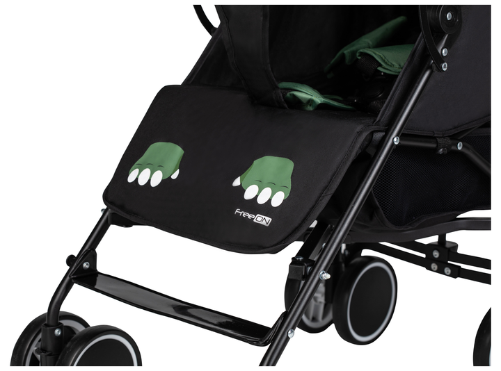 Коляска для дитини прогулянкова FreeOn Simple Black- Dark Green (48563) - зображення 7