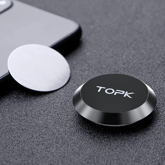 Універсальний тримач телефону TOPK D21 Black - Фото 1 Універсальний тримач телефону TOPK D21 Black - зображення 1