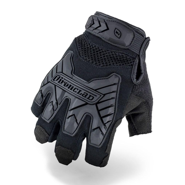 Тактові рукавички Ironclad Tactical Fingerless Impact Glove Black XL - зображення 1
