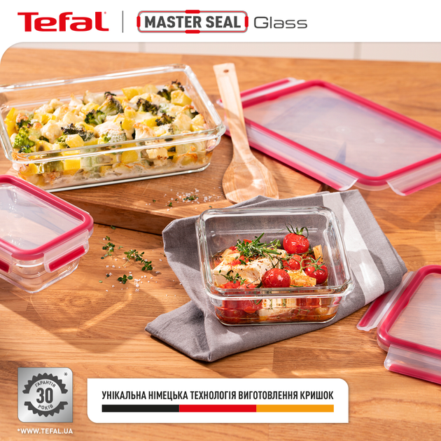 Харчовий контейнер Tefal MasterSeal Glass скло 800 мл (N1041410) - зображення 2