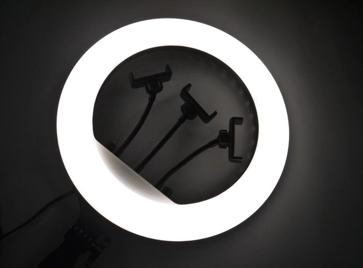 Кольцевая LED лампа 36 см RL-14 Original 3 крепления Пульт Сумка БЕЗ ШТАТИВА - изображение 5