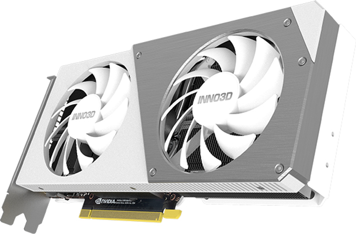 Karta graficzna INNO3D PCI-Ex GeForce RTX 4060 Ti Twin X2 OC biała 8GB GDDR6 (128bit) (2565/18000) (1 x HDMI, 3 x DisplayPort) (N406T2-08D6X-171153W) - obraz 4