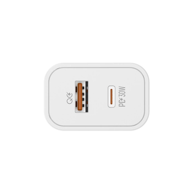 Зарядний пристрій ColorWay Power Delivery Port PPS USB (Type-C PD + USB QC3.0) (30W) White - Фото 4 Зарядний пристрій ColorWay Power Delivery Port PPS USB (Type-C PD + USB QC3.0) (30W) White - зображення 4
