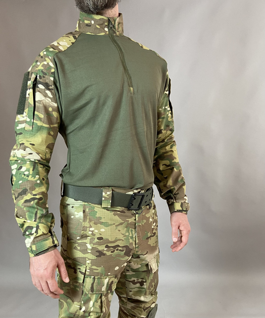 Військова форма Tactic CORD, тактичний костюм (убакс з налокітниками + штани з наколінниками), мультикам 46 - изображение 2