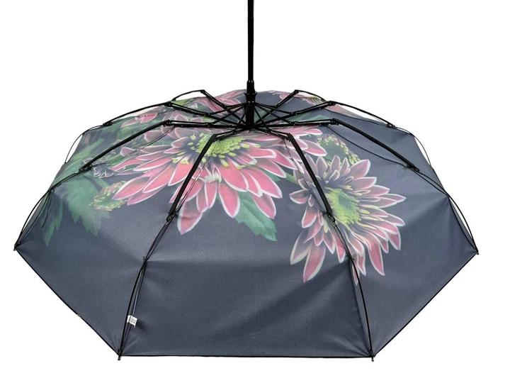 Жіночий парасольку-автомат у подарунковій упаковці з косинкою Rain Flower 9 спиць анти-вітер (ЗТ01020-5) - зображення 6