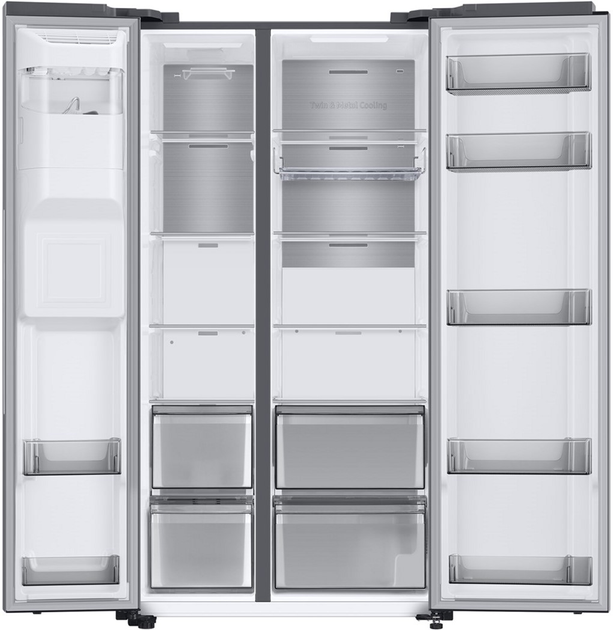 Side-by-side холодильник SAMSUNG RS68A8840S9 - зображення 2